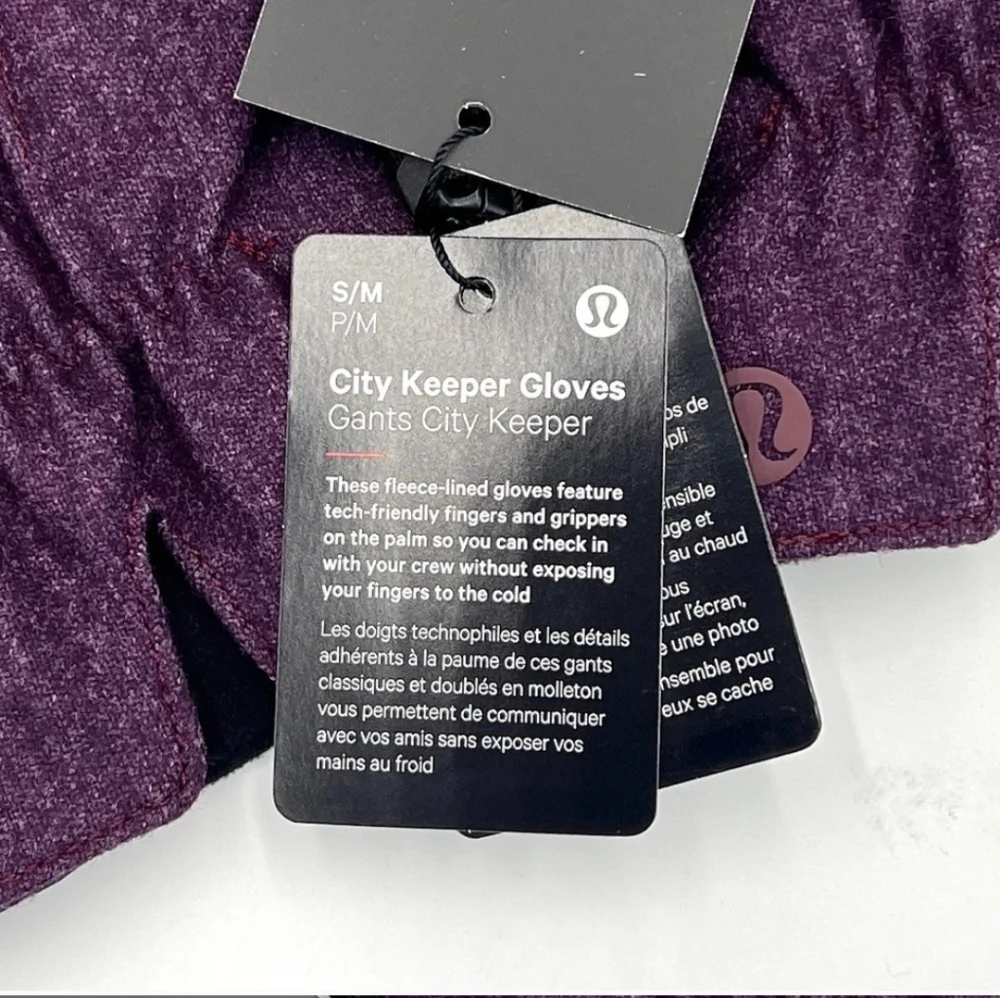 NWT Lululemon Lululemon City Keeper Gloves Primaloft S/M - Picture 3 of 8